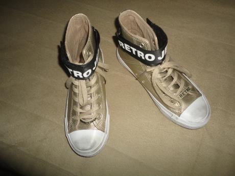 Zlaté kecky retro jeans, vel. uk3,5/eu36, 36