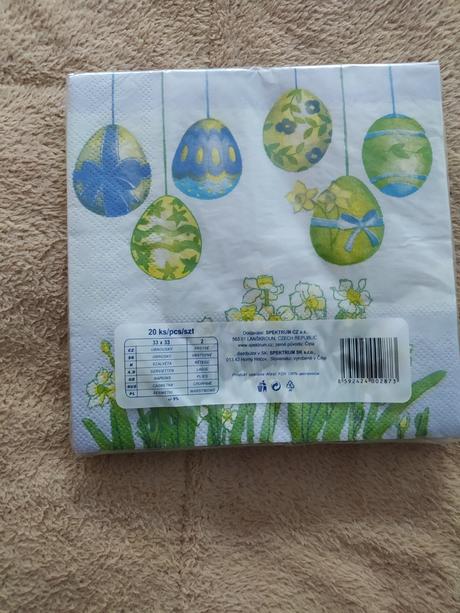 Papírové ubrousky velikonoční, 