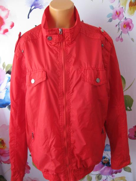 Červená bunda, větrovka exe jns, xxl
