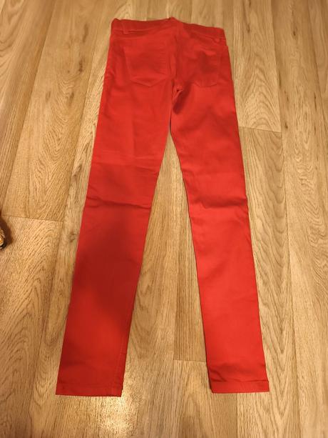 Červené džegíny 146/152, takko,152