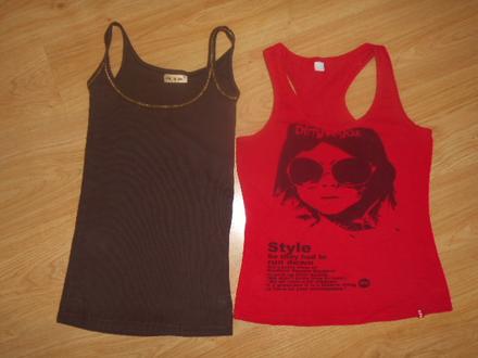 Dívčí,dámské trika vel.158   2  kusy, c&a,158