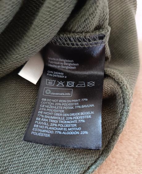 Chlapecká mikina přes hlavu, h&m,170