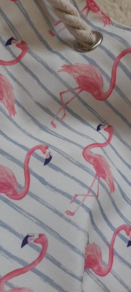 Plážová taška / pytel s plameňáky, 