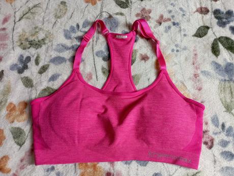 Růžová sportovní podprsenka, ergee,m