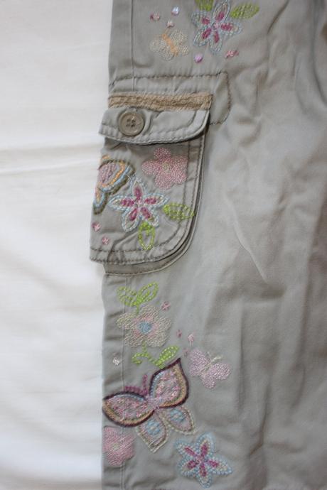 Op86. plátěné kalhoty - kapsáče 2-3 roky, cherokee,98