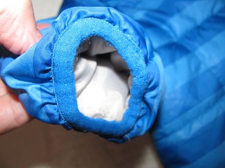 Kojenecká zimní kombinéza s kapucí a návleky, 68