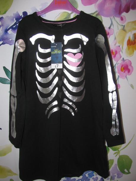 Karnevalový kostým-šaty kostlivka halloween, 