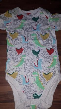 Šedé body s dinosaury 98, marks & spencer,98