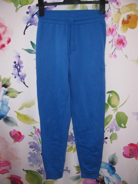 Modré bavlněné tepláky v.xs/140-146, primark,xs