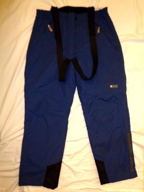 Luxusní modré oteplovací kalhoty port louis, xl