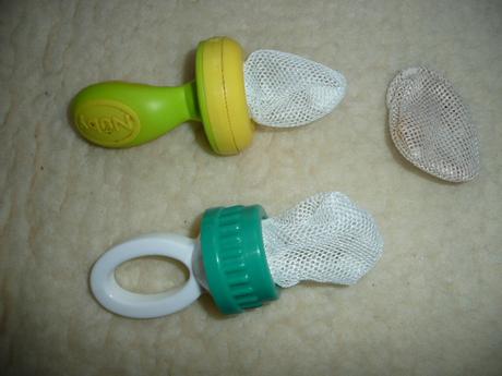 2x držátko cucací pytlík na ovoce pro batole, 