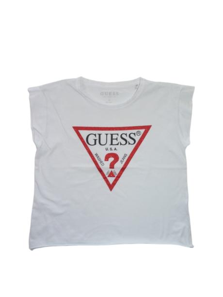 Guess bílé bavlněné tričko vel.152, guess,152
