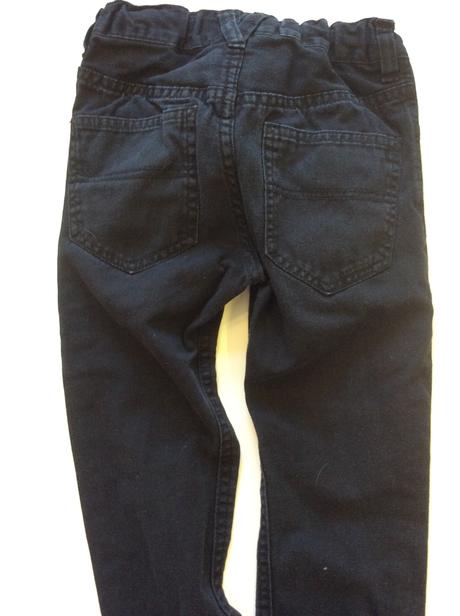 Černé jeansové kalhoty, h&m,104