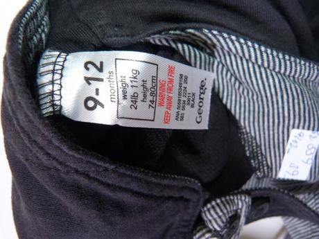 Černé laclíkové tepláčky vel.80, george,80