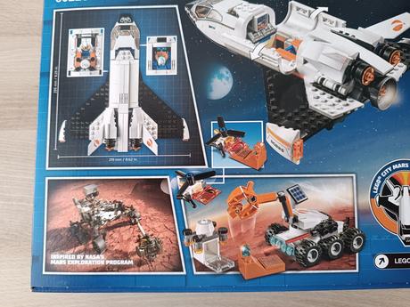 Lego city 60226 raketoplán zkoumající mars,