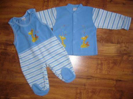 Fleesový set - dupačky a kabátek 80, k&y,80