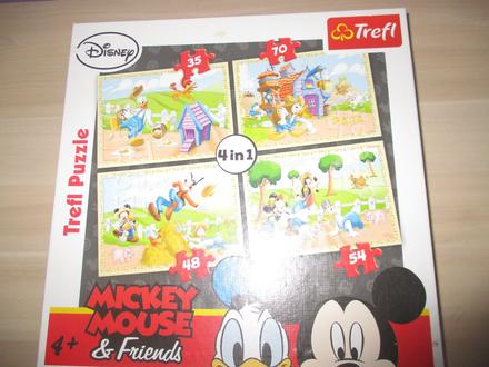 Puzzle disney mickey mouse a friends 4+, 