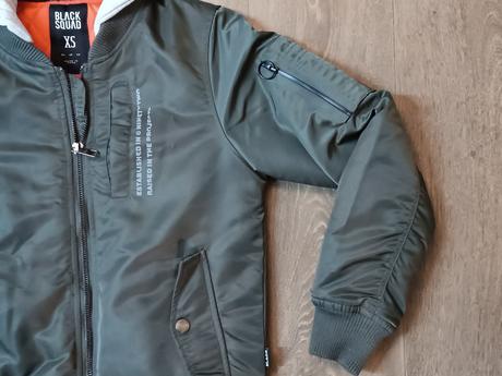 Chlapecký khaki bomber zn. black squad,vel.xs, xs