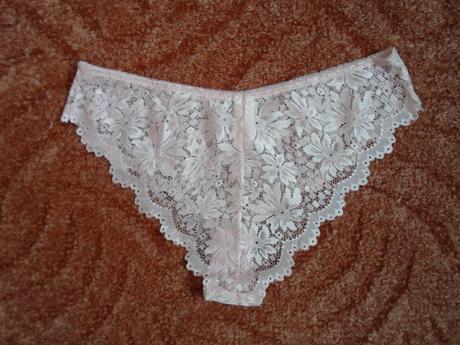 Růžové krajkové kalhotky, sinsay,m