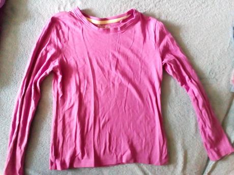 12 x tričko dlouhý rukáv, h&m,134