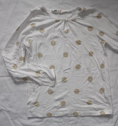 At100. tričko s puntíky 6-8 let, h&m,122