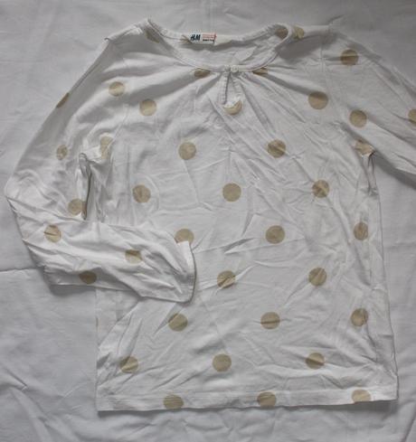 At100. tričko s puntíky 6-8 let, h&m,122