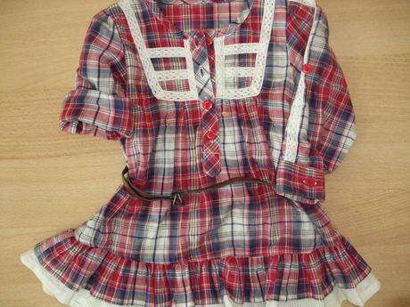 Károvaná tunika s opaskom zn. matalan, matalan,80