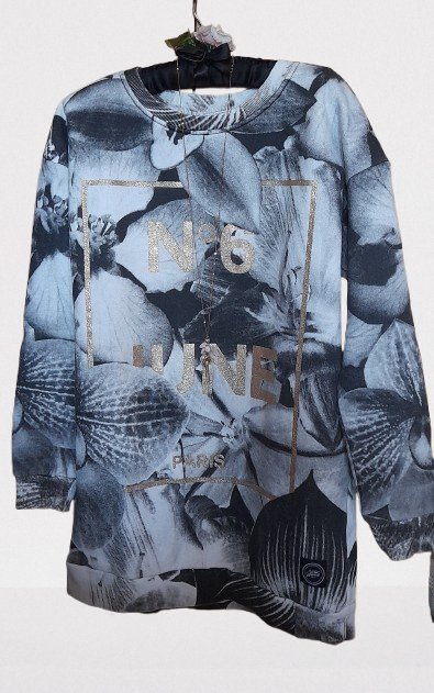 Sixth june paris mikina s orchidejemi, l