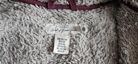 Teplá chlupatá dívčí mikina, mikinka, 134, h&m, h&m,134