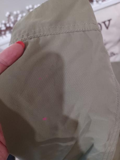 Khaki zimní parka s růžemi 170 / s-m, h&m,170