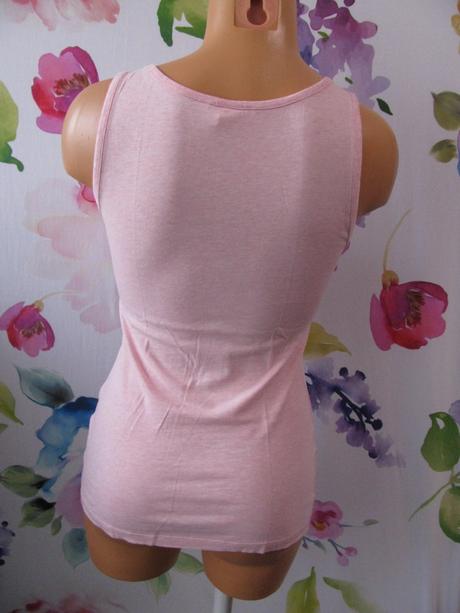 Dámské růžové letní tílko h&m, h&m,s