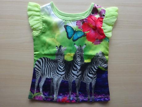Tričko se zebrami s kr. r., vel. 92, 92