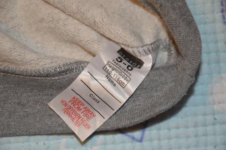 110 116 šedá mikina mikinka, george,116