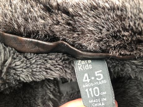 Zara hneda kozenkova bunda s koziskem 110, zara,110