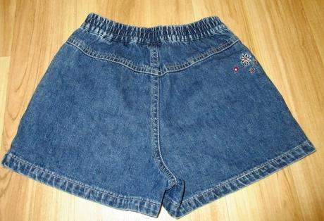 Riflová sukně-kratase, h&m,104