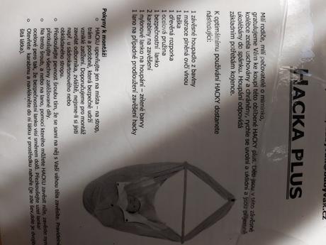 Baby vak -hacka,temer nova,po 1 diteti, barva bezo, 