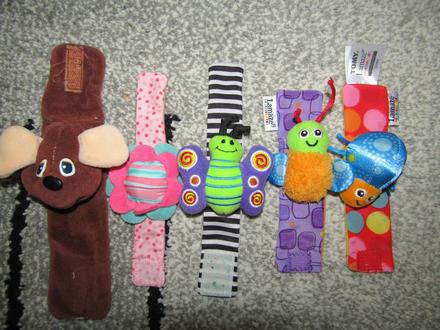 Hračky pro miminka -náramky na ručky-3x zn.lamaze,