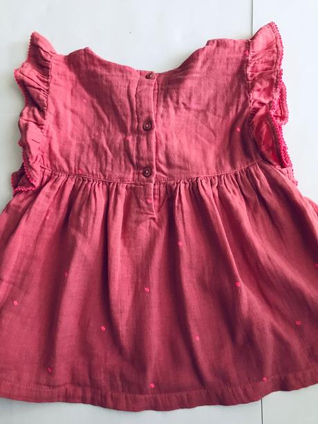 Ob/ tunika starorůžová s puntíky - v.5/6 let, george,116