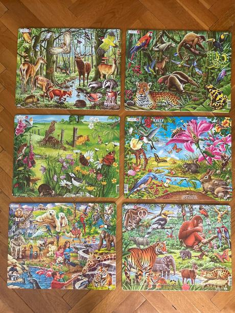 Puzzle - více druhů, krásné, kvalitní a top stav,