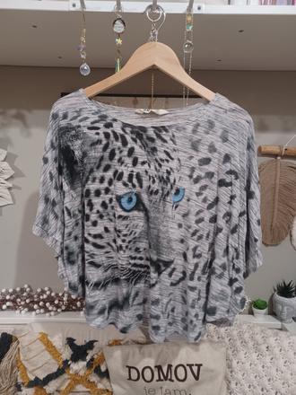 Leopardí netopýří top 158/164, h&m,164