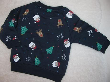 Tmavě modrá bavlněná mikina, 74