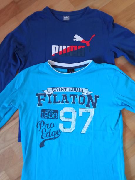 Tři trička s dlouhým rukávem, puma,158