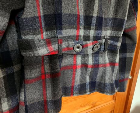 Kostkovaný krátký kabát vel. 38-40, broadway,38