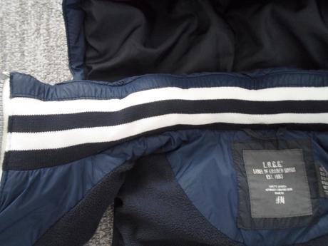 Modrá zateplená vesta vestička h&m, h&m,146