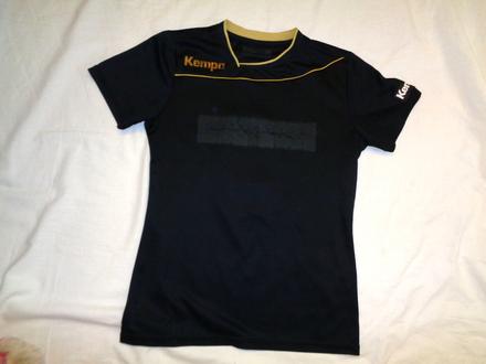 Černozlaté funkční dresíkové tričko, 158
