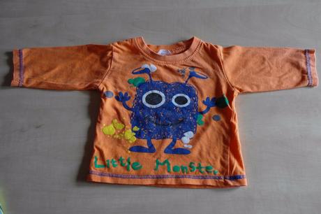 Oranžové monster triko - vel. 68, pepco,68