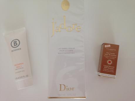 Kozmeticky balicek - dior, bogner, clarins,