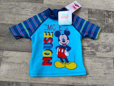 Koupací triko mickey 12-18m, disney,74 / 80