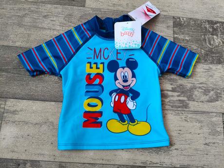 Koupací triko mickey 12-18m, disney,74 / 80