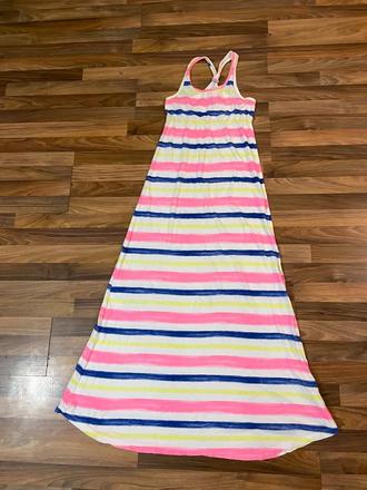 Letní pruh maxišaty na 170 cm, vel 170/176 cca xs, h&m,176
